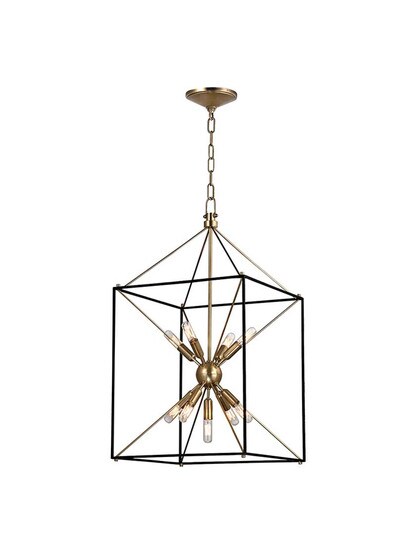 Glendale 16 1/4 inch Pendant in Aged Brass.